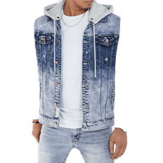 Dstreet Moška jakna iz džinsa DENA modra tx4685 XL