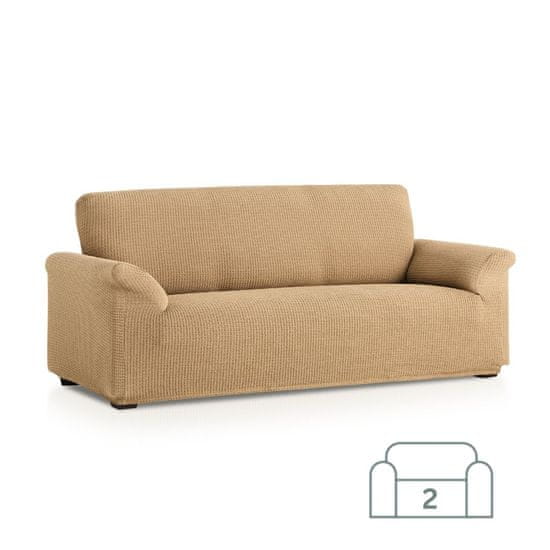 TIMMLUX Premium raztegljiva prevleka za kavč - dvosed 130-180 cm bež stretch EU kvaliteta