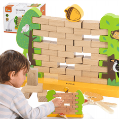 Viga Toys VIGA Lesena arkadna igra Padajoči želod Puzzle