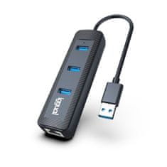 NEW USB 3-vratni hub iggual CARBON