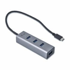 NEW USB Hub i-Tec C31HUBMETAL403 USB x 4 Siva