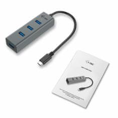 NEW USB Hub i-Tec C31HUBMETAL403 USB x 4 Siva