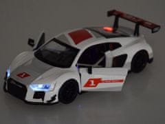 Toys Audi R8 LMS v merilu 1:32 kovinski športni avtomobil z zvoki luči ZA4609