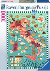 Ravensburger Puzzle Sladki zemljevid Italije 1000 kosov