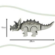 WOWO Dinozaver igrača Triceratops - interaktivna baterijska igrača triceratops dinozaver s hojo, lučmi in rjovenjem