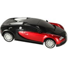 WOWO Bugatti Veyron RC Car - RC Avto na daljinsko upravljanje Bugatti Veyron Licenca 1:24 - Rdeča