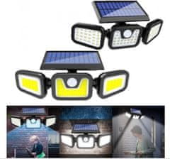 WOWO LED solarna luč - solarna LED luč s trojno osvetlitvijo in senzorjem gibanja/somraka