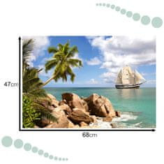 WOWO Puzzle 1500 kosov Castorland - CASTORLAND Puzzle 1500 kosov - Sailing in Paradise 68x47cm