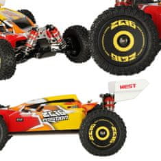 WOWO RC Avto na daljinsko upravljanje - WLToys 144010 Speed Racing z brezkrtačnim motorjem, hitrost 75 km/h, merilo 1:14