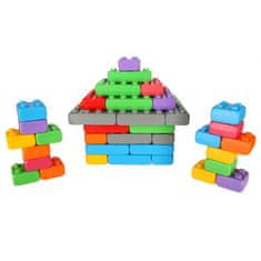 WOWO Gradbene opeke MARIOINEX - MARIOINEX Colored Building Bricks Junior Blocks - 60 Elements Poljska proizvodnja