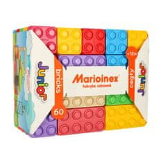 WOWO Gradbene opeke MARIOINEX - MARIOINEX Colored Building Bricks Junior Blocks - 60 Elements Poljska proizvodnja