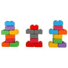 WOWO Gradbene opeke MARIOINEX - MARIOINEX Colored Building Bricks Junior Blocks - 60 Elements Poljska proizvodnja