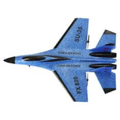 WOWO RC letalo SU-35 - RC letalo SU-35 Jet FX820 modra z daljinskim upravljalnikom