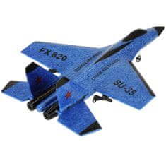 WOWO RC letalo SU-35 - RC letalo SU-35 Jet FX820 modra z daljinskim upravljalnikom