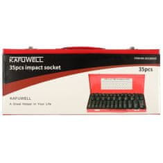 WOWO KAFUWELL Impact Cartridges - Komplet udarnih nabojev 1/2 8-32 mm, 35 kos.