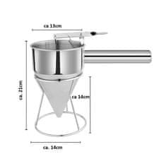 Northix Dozator za testo s stojalom - 1,25L 