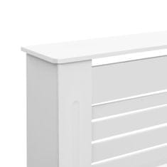 Vidaxl Pokrov za radiator bel 172x19x81,5 cm MDF