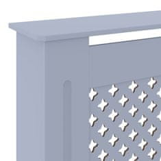 Vidaxl Pokrov za radiator MDF siv 205 cm