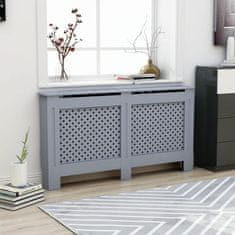 Vidaxl Pokrov za radiator antraciten 152x19x81,5 cm mediapan