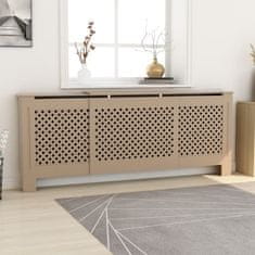 Vidaxl Pokrov za radiator MDF 205 cm