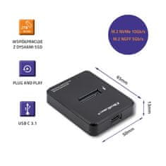 Qoltec qoltec docking station ssd m.2 sata/pcie | ngff/nvme | usb 3.1