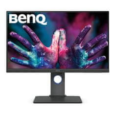 BENQ Monitor 68,6 cm (27,0) PD2705Q 2560x1440 IPS 4ms HDMI DisplayPort USB-C 65W 4xUSB3.1 Pivot Zvočniki sRGB100% KVM HDR10