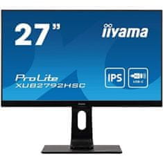 Monitor 68,6 cm (27,0) XUB2792HSC-B1 1920x1080 75Hz IPS 4ms HDMI DisplayPort USB-C 65W 2xUSB3.0 Zvočniki sRGB99%