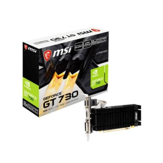 MSI Grafična kartica nVidia GT730 N730K-2GD3H/LPV1 - 2GB DDR3 - passivno hlajenje (V809-3861R)