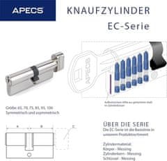 APECS Cilindrični vložek APECS EC-90(45C/45)-C-NI (3keys) (00026435)