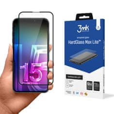 3MK 3mk HardGlass Max Lite - Kaljeno steklo za iPhone 15 Pro (črno)