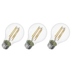 Emos Filament A60 LED žarnica, E27, 806 lm, nevtralno bela, 3 kosi - odprta embalaža