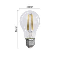 Emos Filament A60 LED žarnica, E27, 806 lm, nevtralno bela, 3 kosi - odprta embalaža