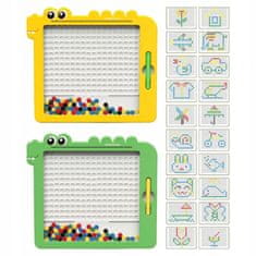 WOOPIE Otroška Montessori magnetna tabla MagPad Dinosaur