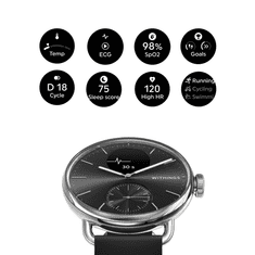 Withings ScanWatch 2 hibridna pametna ura, 38 mm, črna