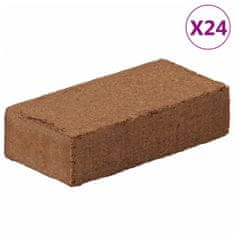 shumee vidaXL Kocke iz kokosovih vlaken 24 kosov po 650 g (15,6 kg)