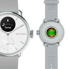 Withings ScanWatch 2 hibridna pametna ura, 38 mm, bela