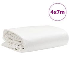 Vidaxl Ponjava bela 4x7 m 650 g/m²