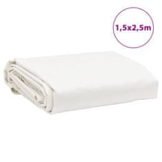 Vidaxl Ponjava bela 1,5x2,5 m 650 g/m²