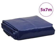 Vidaxl Ponjava modra 5x7 m 650 g/m²