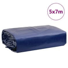 Vidaxl Ponjava modra 5x7 m 650 g/m²