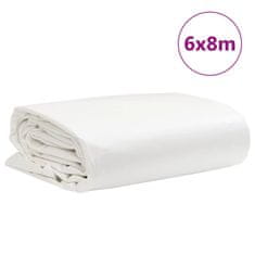 Vidaxl Ponjava bela 6x8 m 650 g/m²