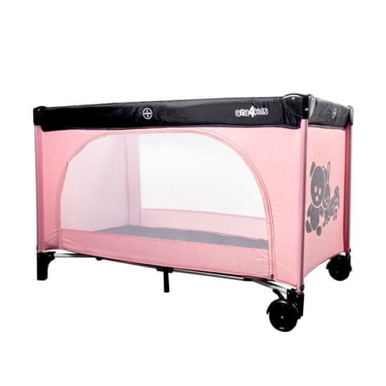 Aga4Kids Potovalna posteljica MR6675 Pink