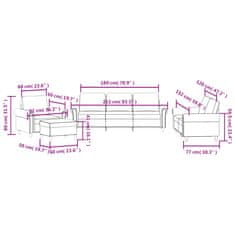 Vidaxl Sedežna garnitura z blazinami 4-delna vinsko rdeč žamet