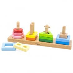 Viga Toys  Leseni geometrijski labirint Sorter