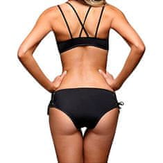 Netscroll Dvodelne ženske kopalke, črne barve, hitro sušenje, BikiniPushUp-L/XL