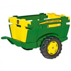 Rolly Toys RollyTrailer Kmečka prikolica JOHN DEERE Odpiranje stranic