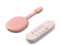 Google Chromecast 4 (s krmilnikom Google TV) - roza
