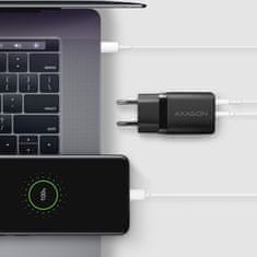 AXAGON ACU-PQ30 Polnilec 30 W, 2x vrata (USB-A + USB-C), PD3.0/PPS/QC4+/AFC/Apple, črn