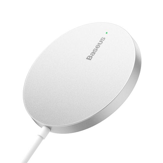 BASEUS Simple Mini3 15W brezžični polnilec USB-C Bela