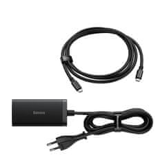 BASEUS GaN5 Pro 2x USB-C/USB-A/HDMI 67W kabel 1,5m/USB-C kabel 1m črn